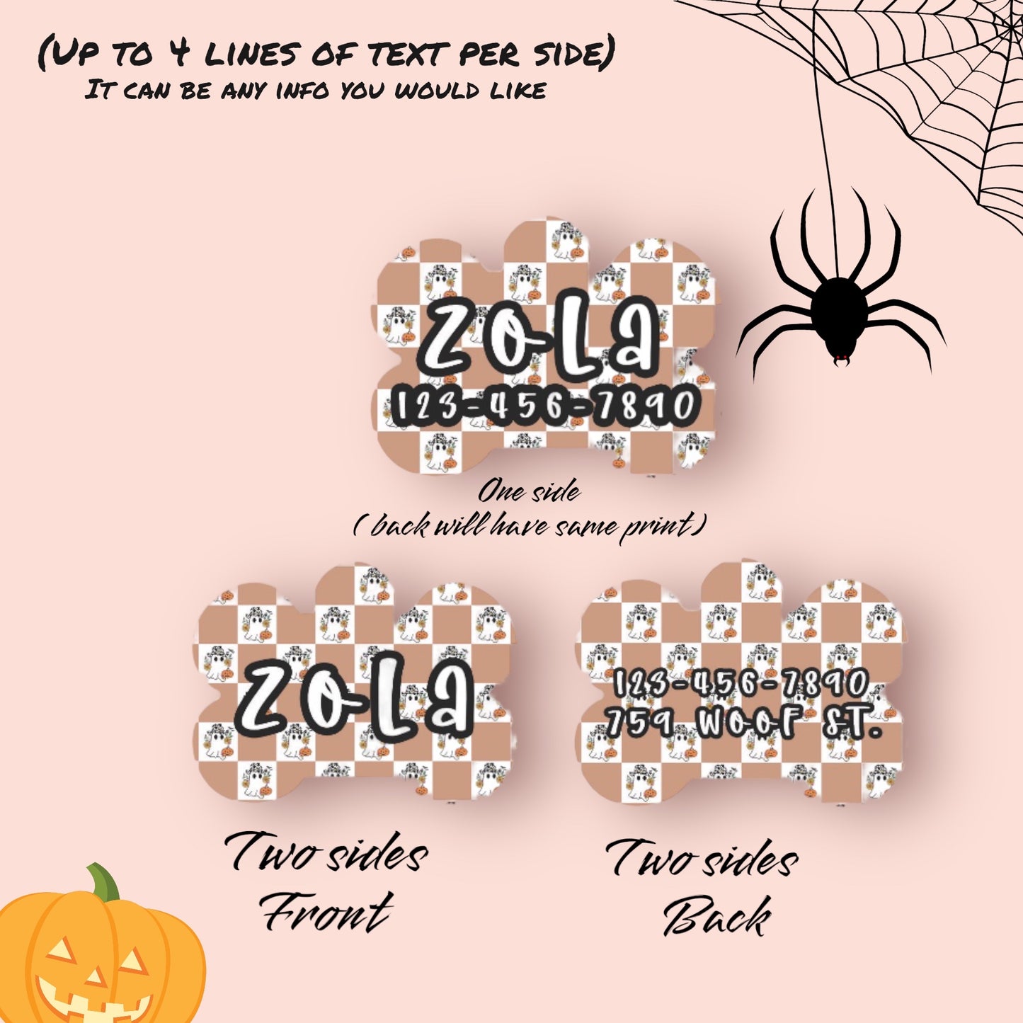 Boho Ghost | Pet Tags
