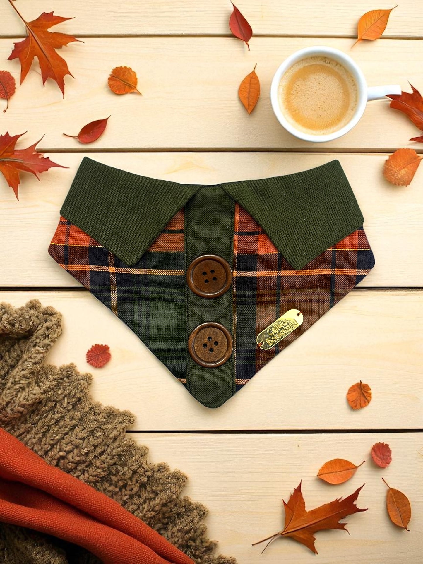 Oak Bandana | Autumn on The Boulevard Collection 🍁