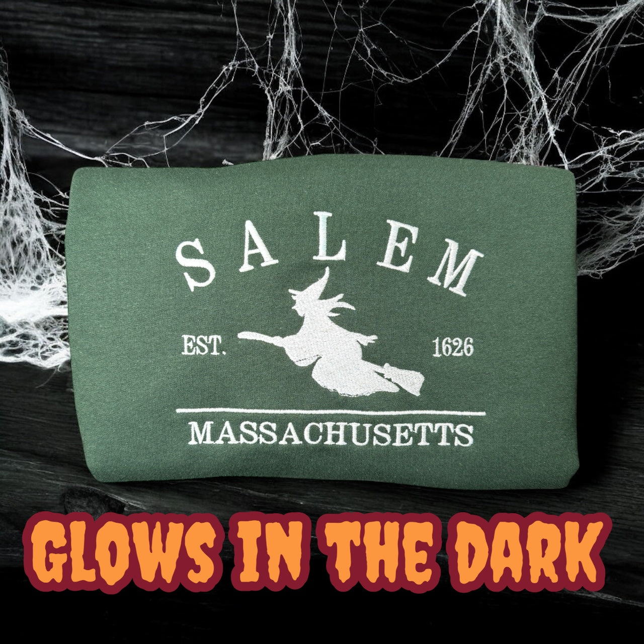 Salem, Massachusetts (Glow in the Dark) | Fall Dog Mom Apparel ๐