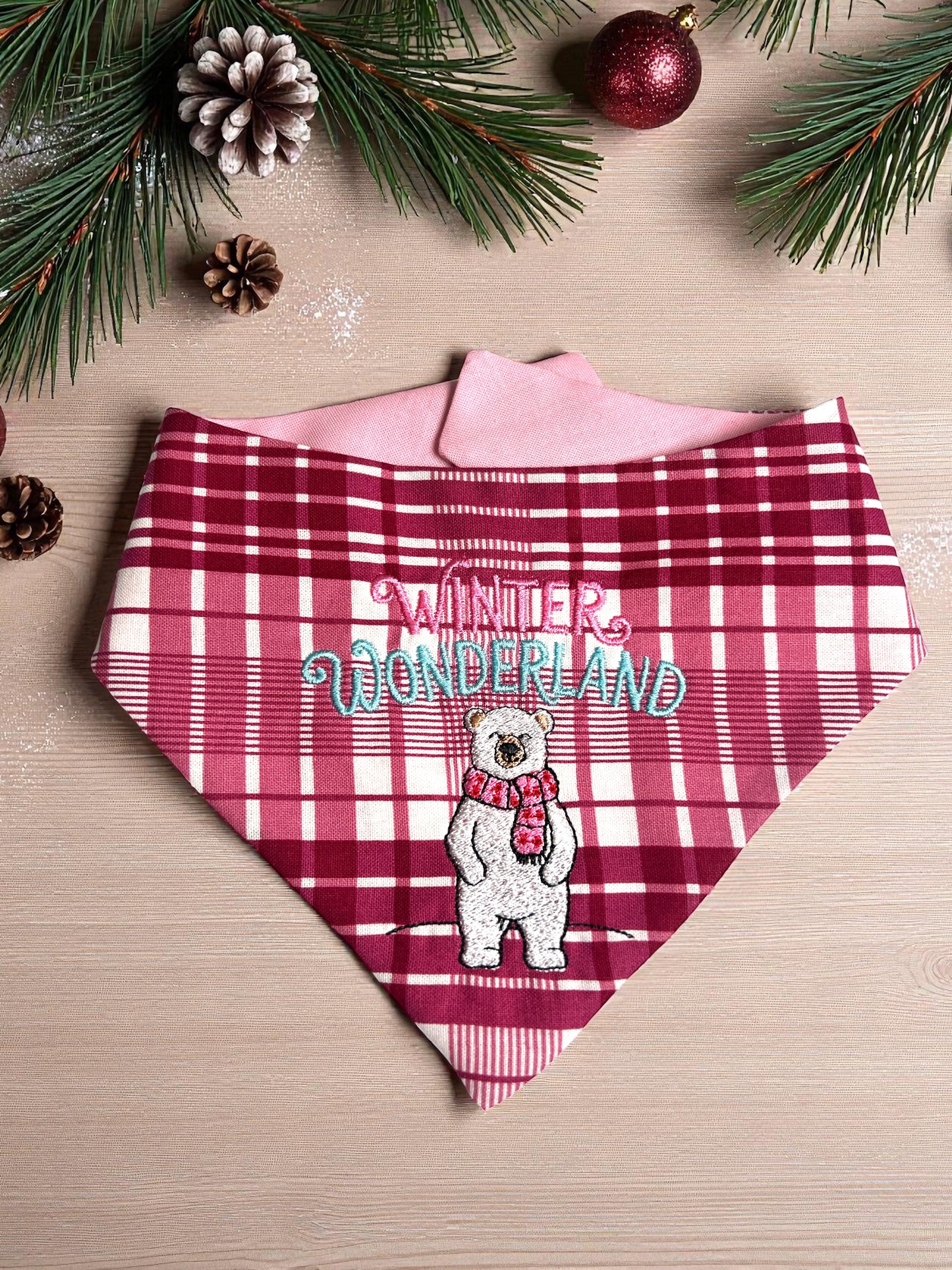 Winter Wonderland in Pink Bandana | Wrapped in Boulevard Collection π