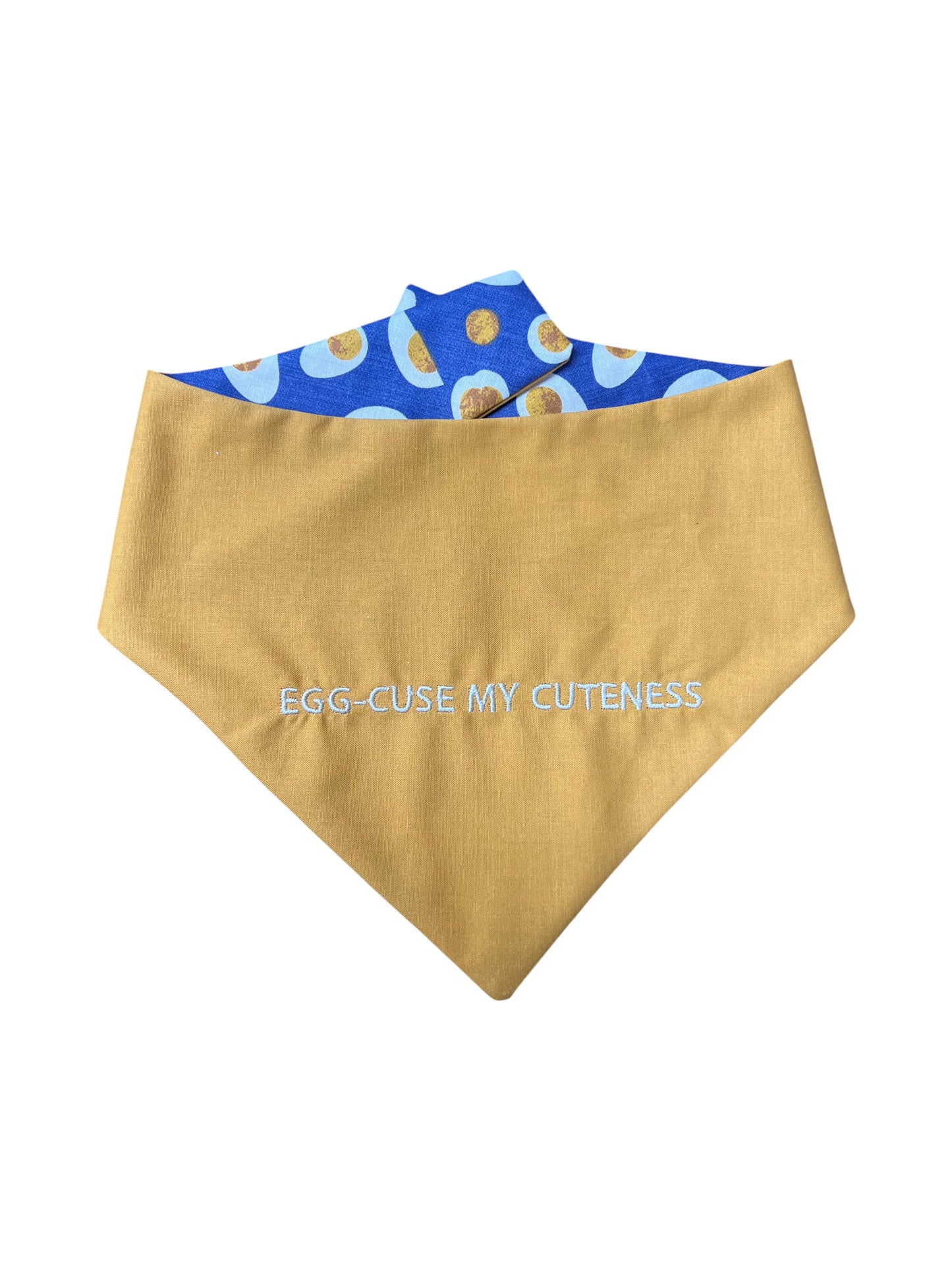 Egg-cuse My Cuteness Bandana | The Barkside Cafe Collection
