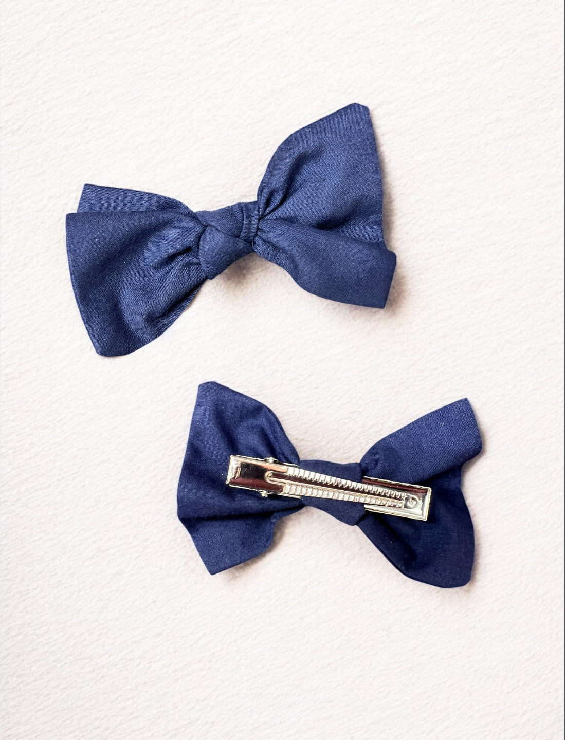 Navy Knotted Clip-On Bow | Pet Accessories