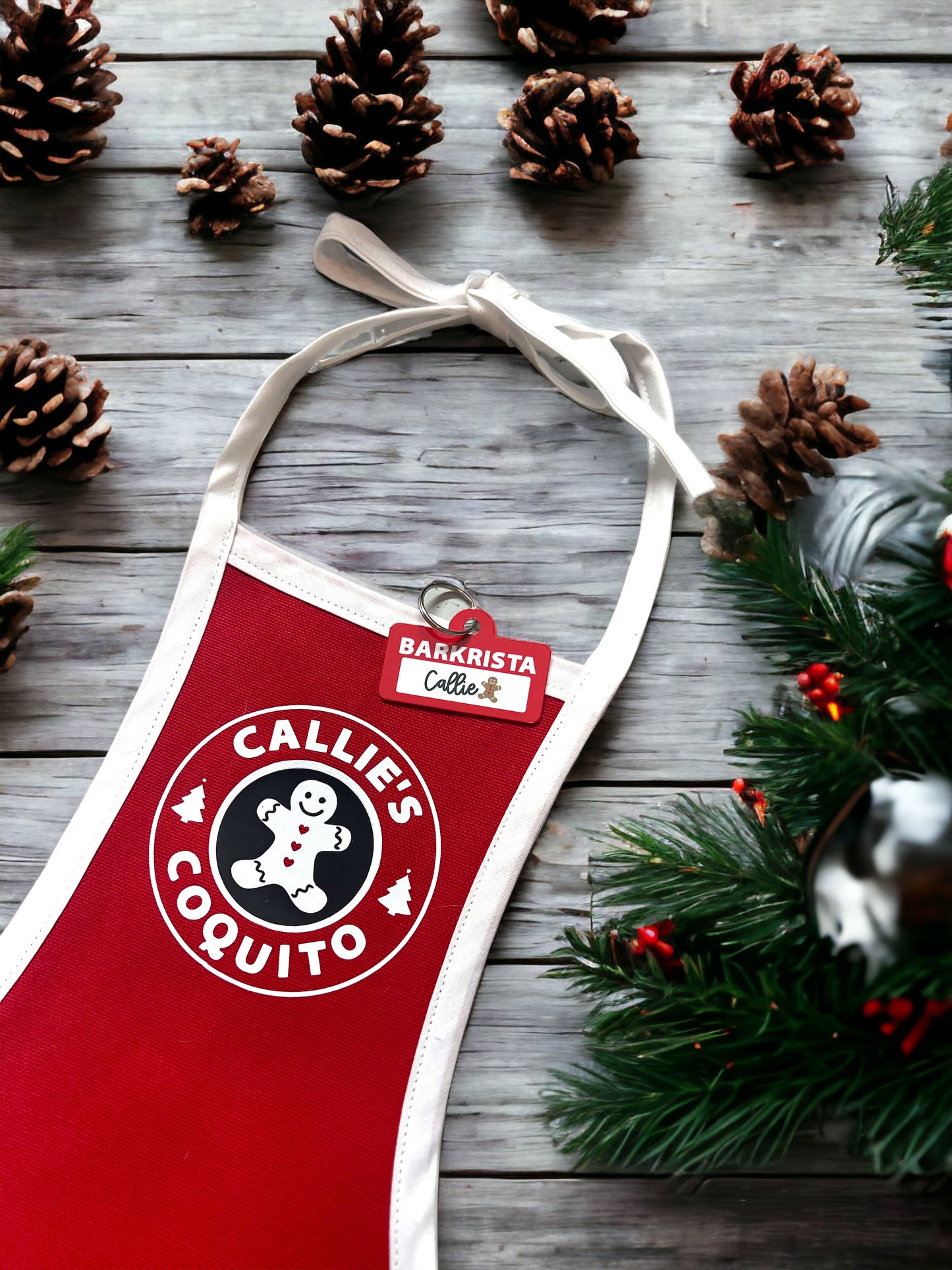 HOLIDAY PUPPUCCINO APRON + TAG SET