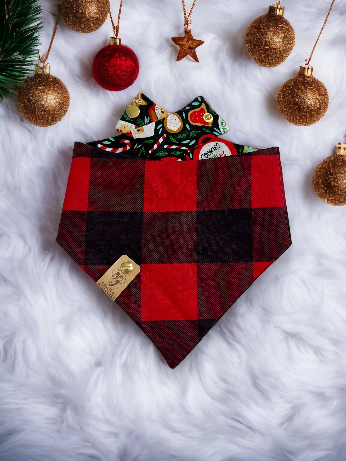 Christmas Cookies Reversible Bandana | Holiday Collection π