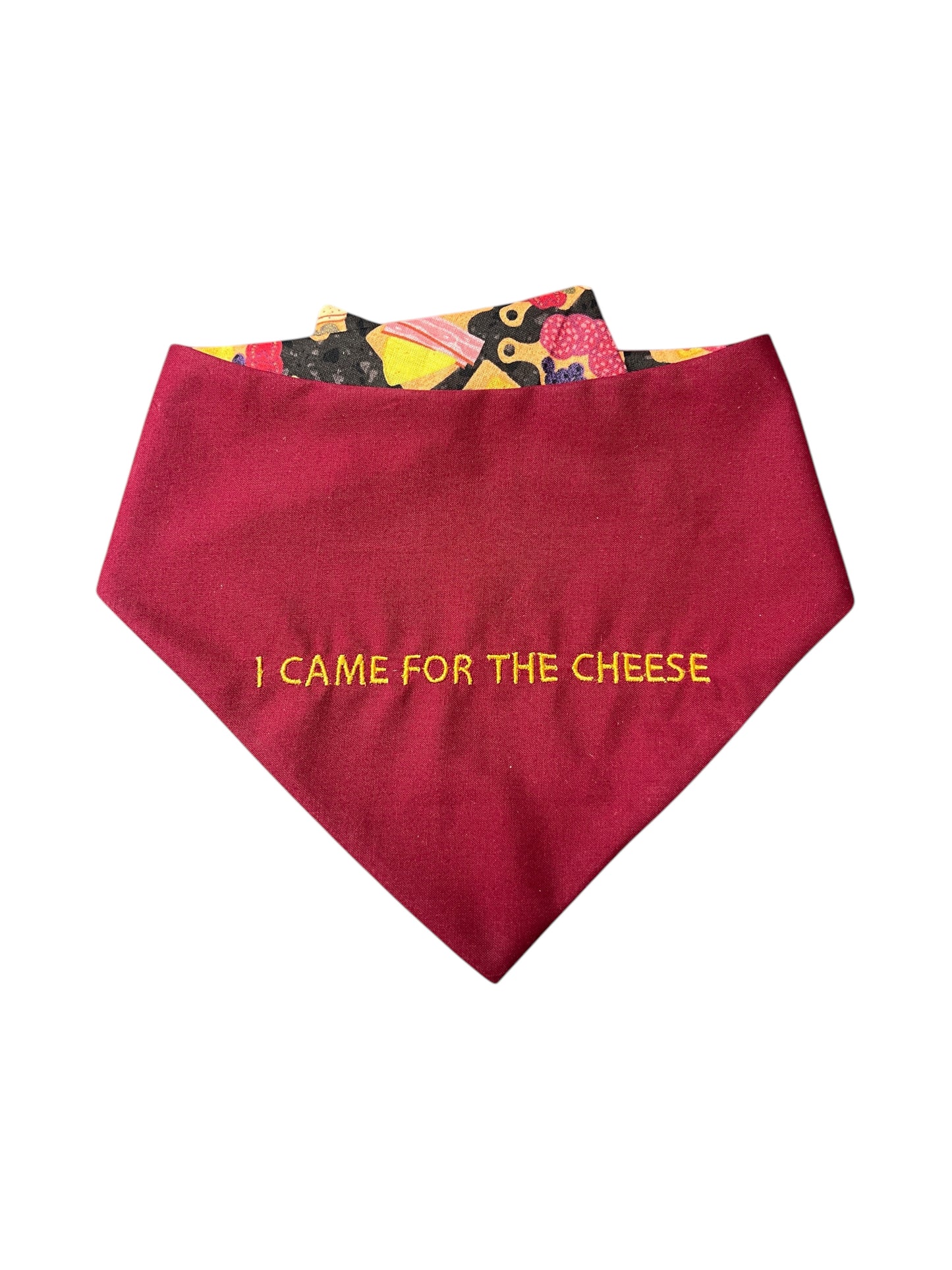 I Came For The Cheese Bandana | The Barkside Cafe Collection