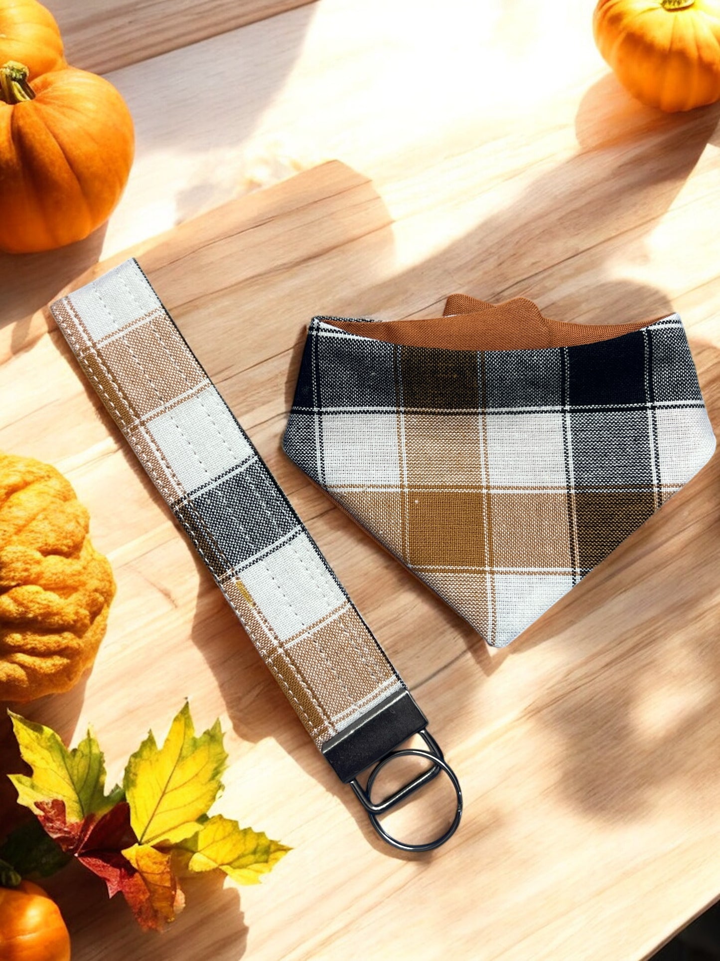 Toasted Pecan Key Fob | Autum on the Boulevard Collection 🍁