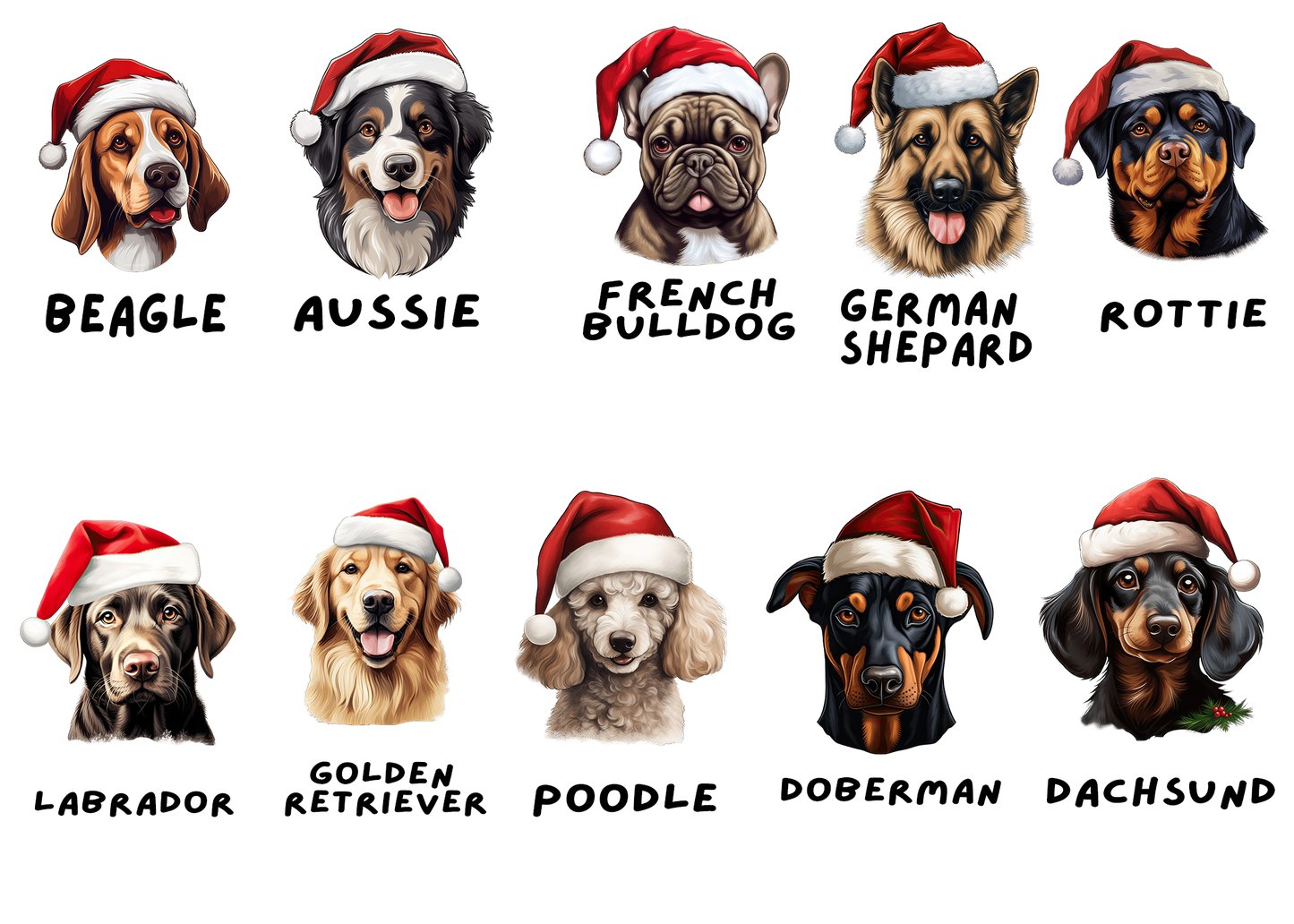 Personalized Ceramic Dog Ornament | Holiday Collection ๐