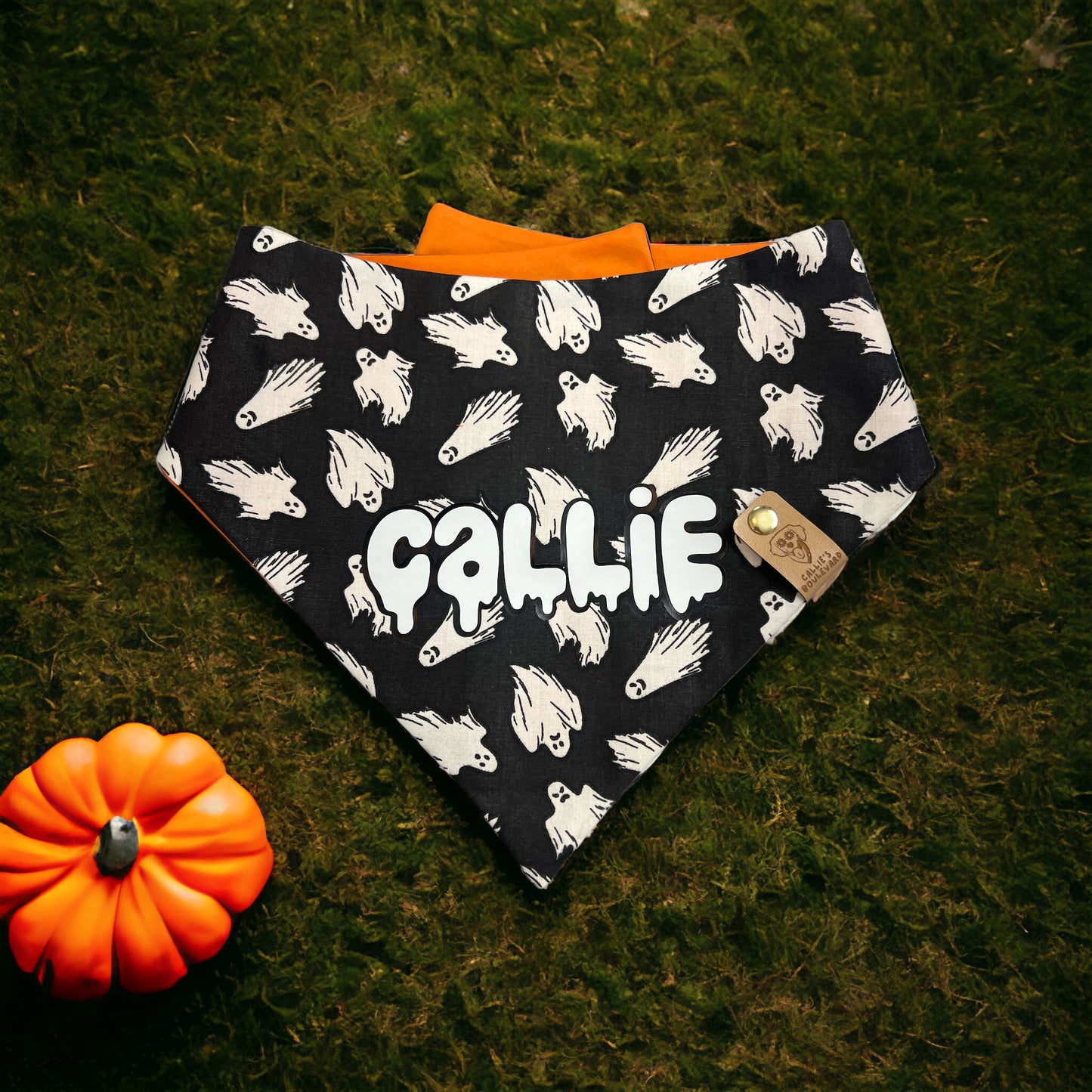 SpookyTown Bandana ( Glows in the Dark) | Halloween Pet Accessories