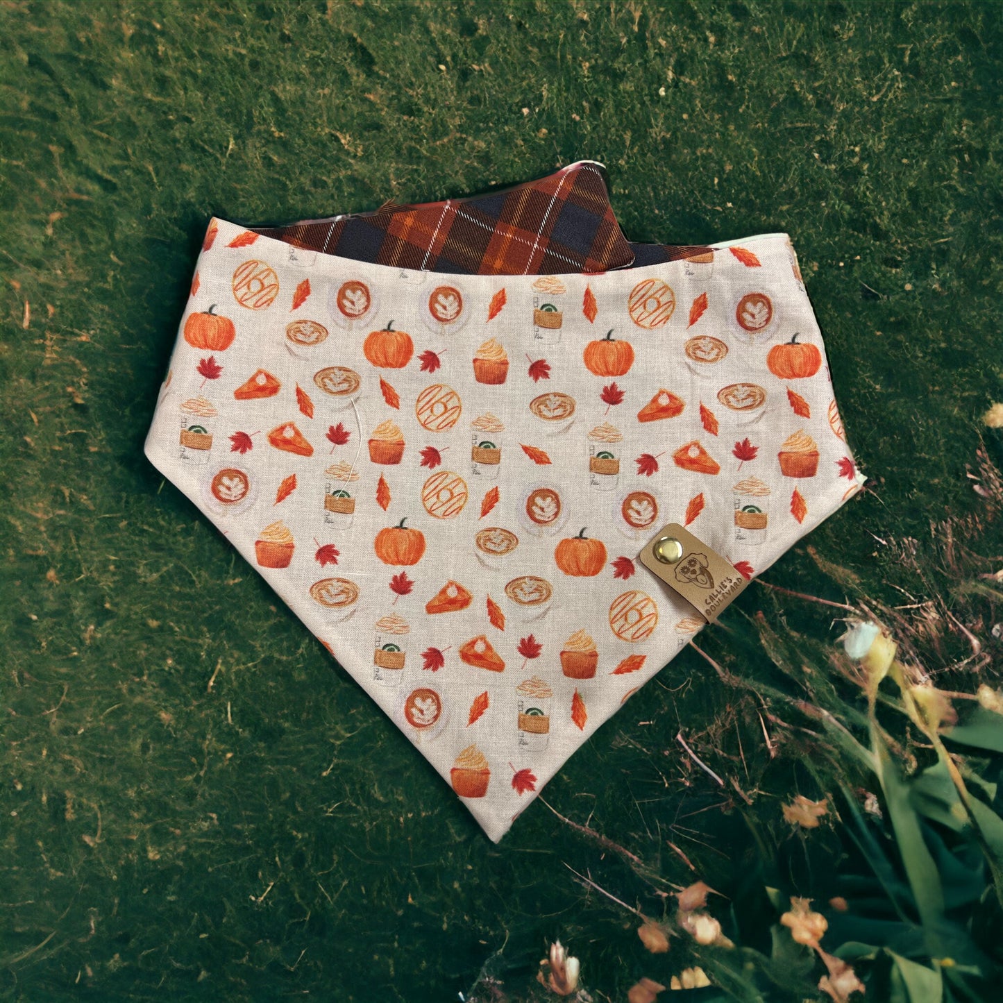Pumpkin Pie Season Bandana | Fall Pet Accessories