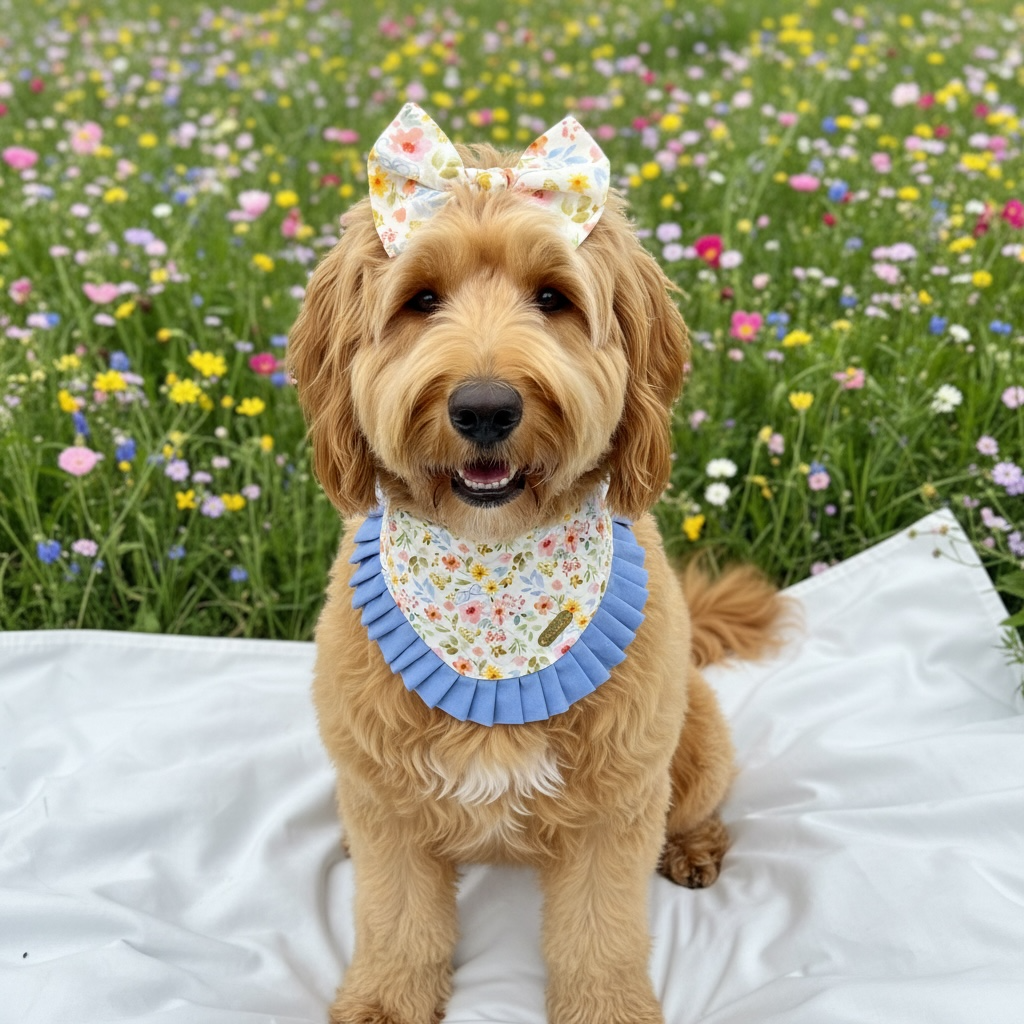 Coquette Spring Knotted Clip-On Bow | Pet Accessories