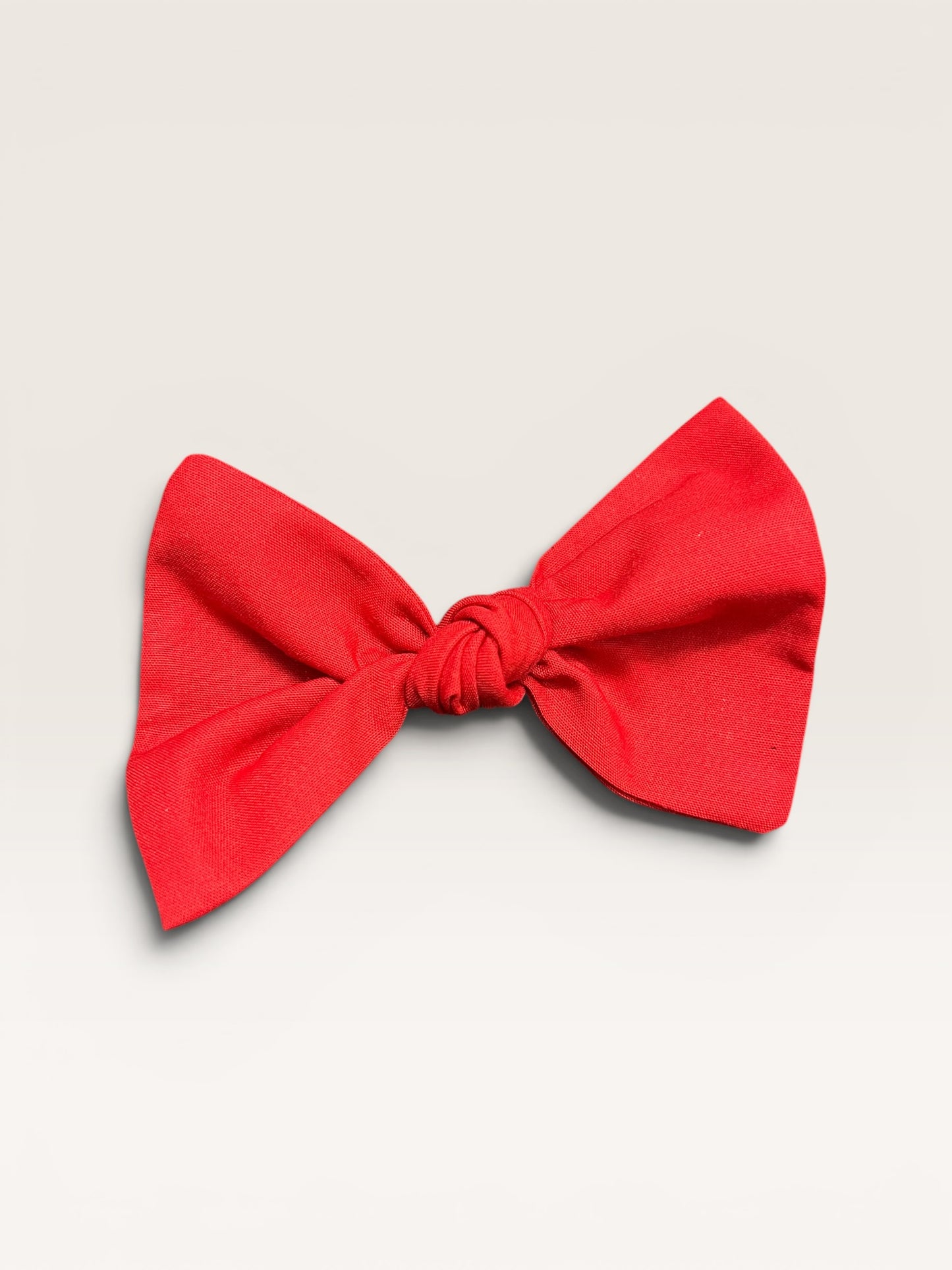 Red Knotted Clip-On Bow | Pet Accessories