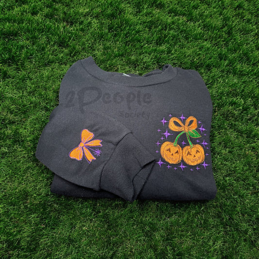 Pumpkin Cherry Bow | Halloween Dog Mom Apparel