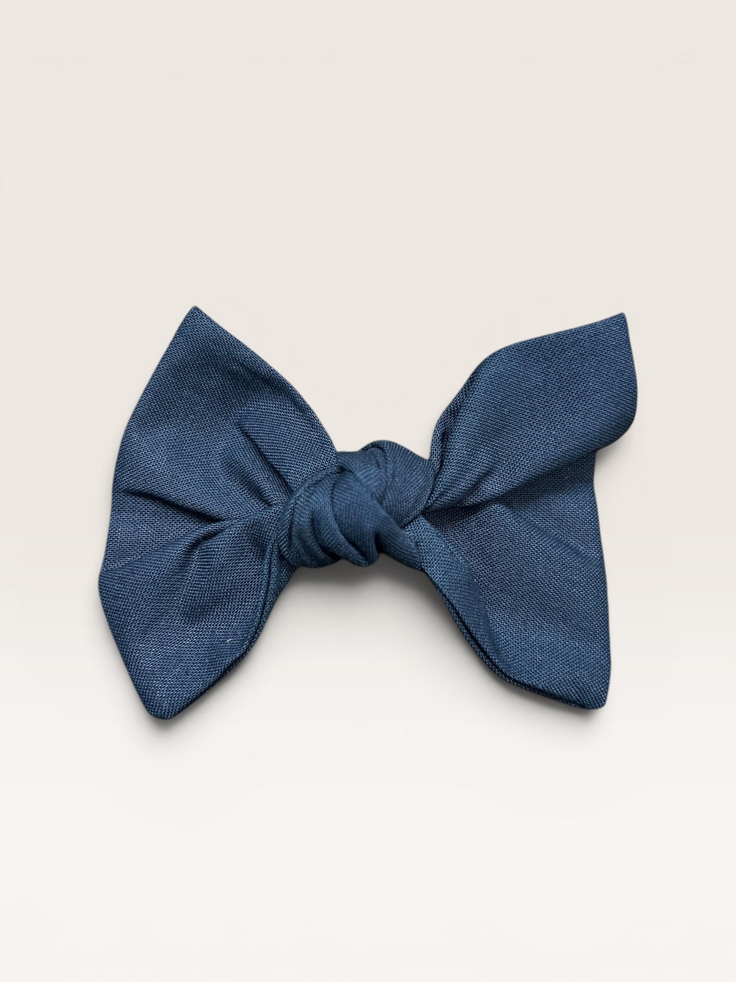 Navy Knotted Clip-On Bow | Pet Accessories