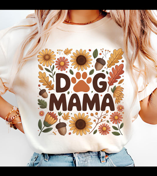 Fall Floral Dog Mama | Fall Dog Mom Apparel 🍁