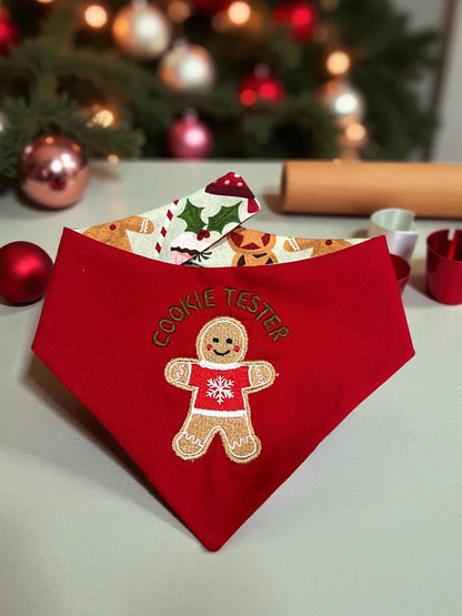 Cookie Tester Reversible Bandana | Wrapped in Boulevard Collection 🎄