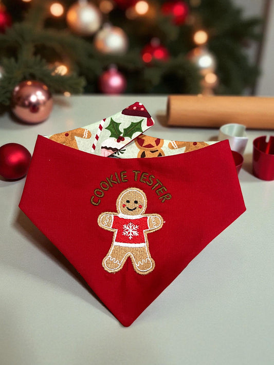 Cookie Tester Reversible Bandana | Wrapped in Boulevard Collection 🎄