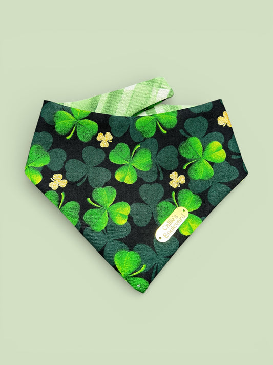 Midnight Clover Reversible Bandana | Feeling Lucky On The Boulevard 🍀