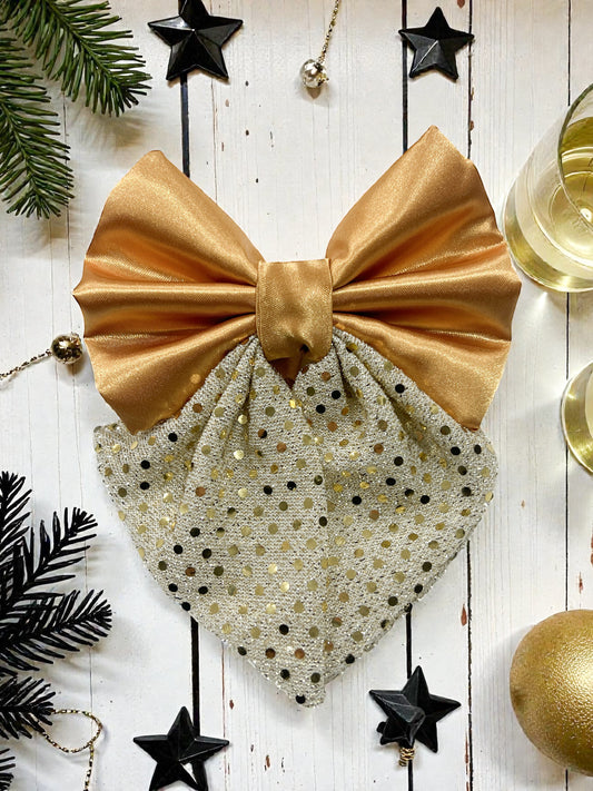 Champagne Pup Sailor Bowtie | New Years on The Boulevard Collection 🍾
