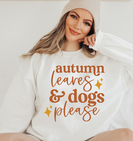 Autumn Leaves & Dogs Please | Fall Dog Mom Apparel 🍁