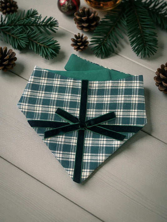 Velvet Christmas Bandana | Wrapped in Boulevard Collection 🎄