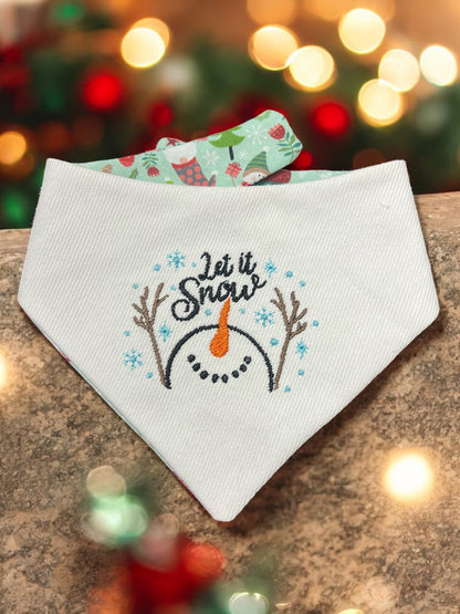 Let It Snow Reversible Bandana | A Very Boulevard Christmas Collection 🎄
