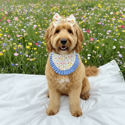 Coquette Spring Reversible Bandana | Petals On The Boulevard ✿