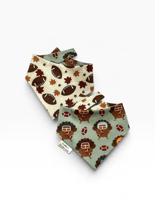 Turkey Touchdown Bandana | Autumn On The Boulevard