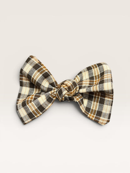 Bearington Plaid Knotted Clip-On Bow | Pet Accessories