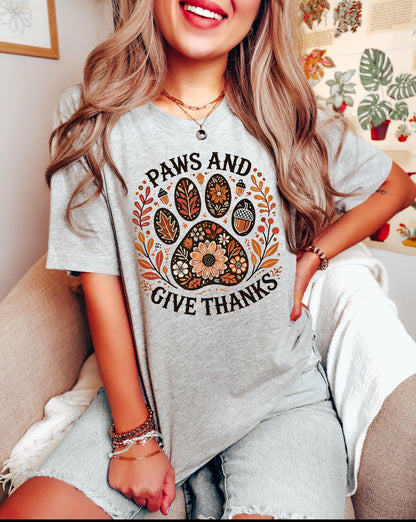 Paws and Give Thanks | Fall Dog Mom Apparel 🍁