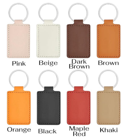 Custom Dog Mom Leather Keychain | Dog Mom Accessories