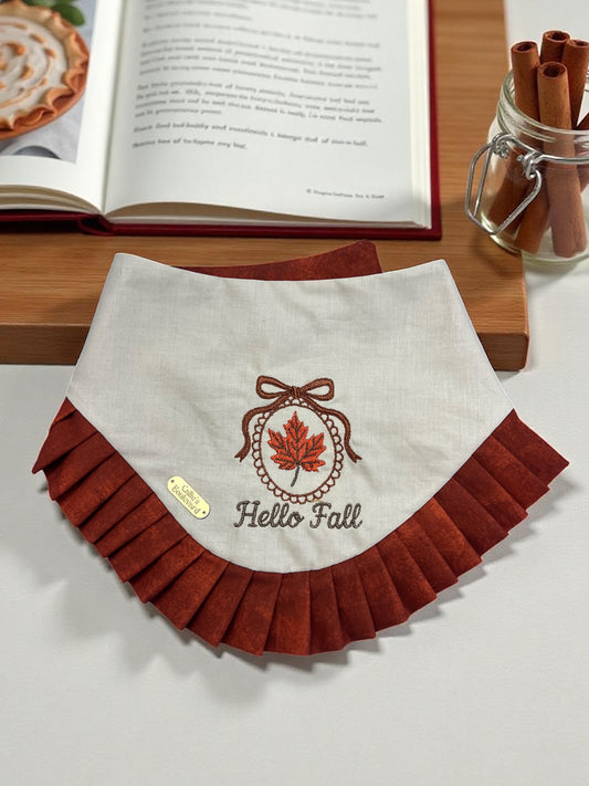 Coquette Hello Fall Bandana | Autumn on The Boulevard Collection 🍁