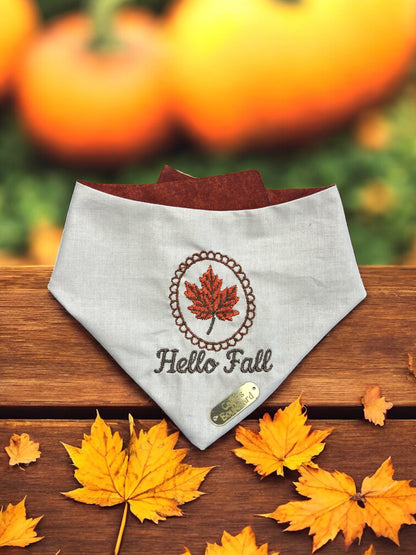 Hello Fall Bandana | Autumn on The Boulevard Collection 🍁