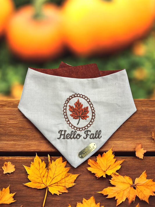 Hello Fall Bandana | Autumn on The Boulevard Collection 🍁
