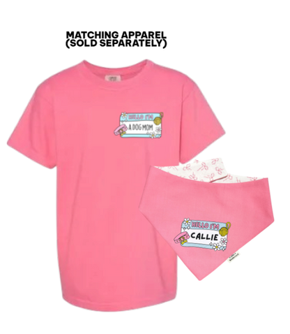 Pink Name Tag Bandana | Dog Mom Essentials
