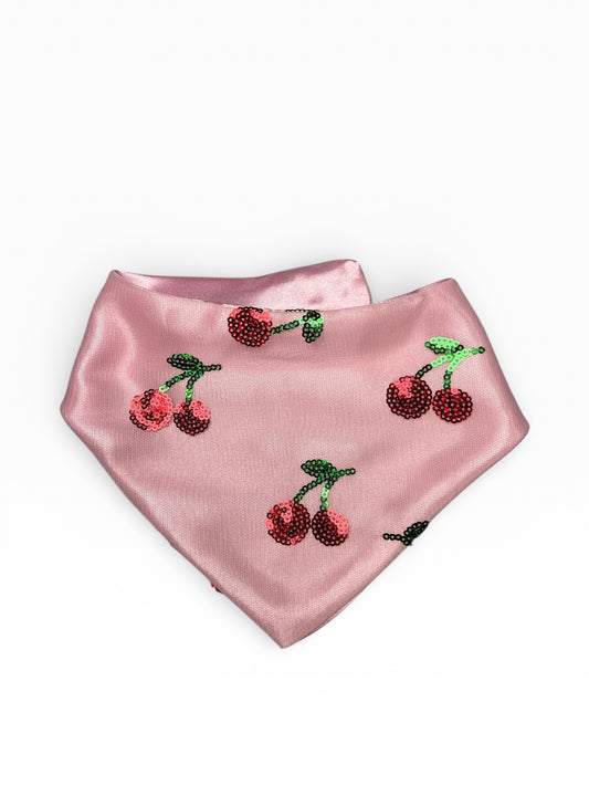 Satin Cherry Bandana | Amore on The Boulevard ♥️