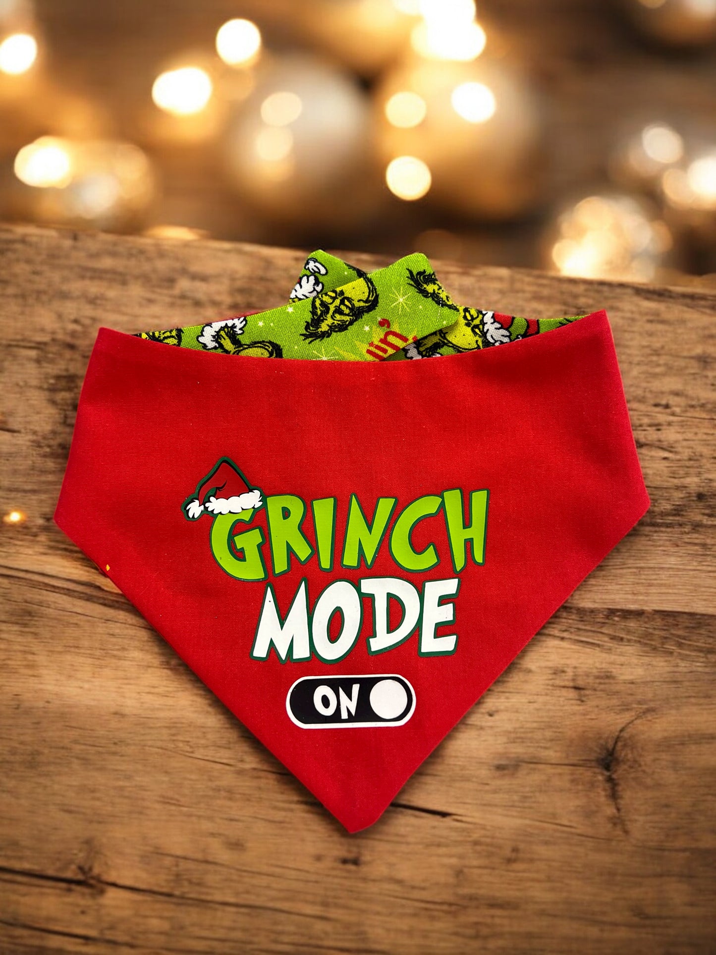 Grinch Mode Reversible Bandana | A Very Boulevard Christmas Collection 🎄