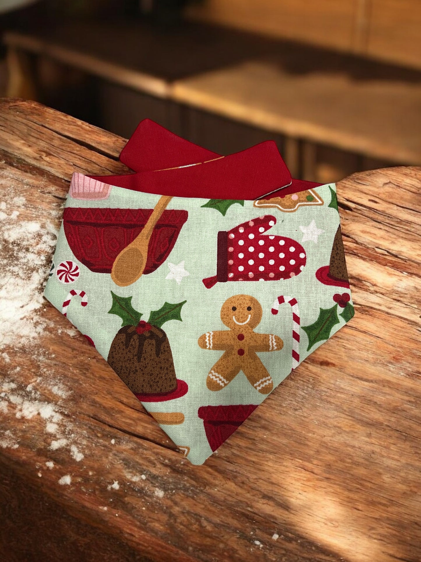 Cookie Tester Reversible Bandana | Wrapped in Boulevard Collection 🎄