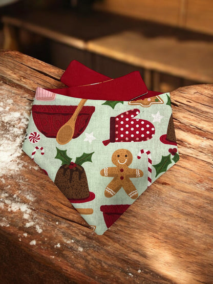 Cookie Tester Reversible Bandana | Wrapped in Boulevard Collection 🎄