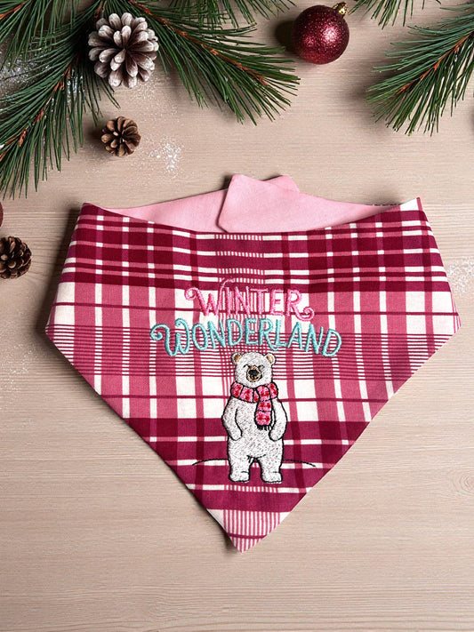 Winter Wonderland in Pink Bandana | Wrapped in Boulevard Collection 🎄