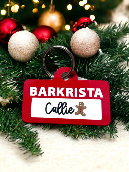 HOLIDAY BARKRISTA PET TAG