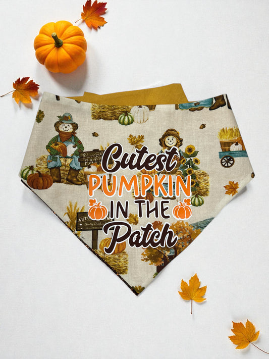 Cutest Pumpkin in the Patch Reversible Bandana | Autumn on The Blvd.: The Mini Edit🍁