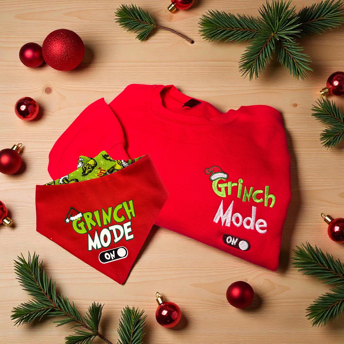 Grinch Mode On | Christmas Dog Mom Apparel 🎄