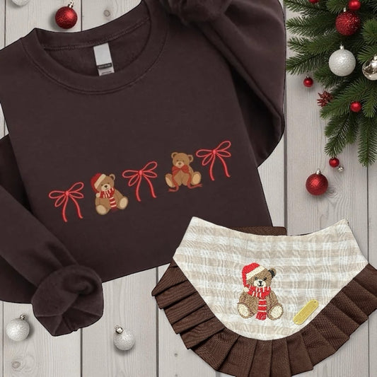 Jolly Bear Crewneck | Christmas Dog Mom Accessories