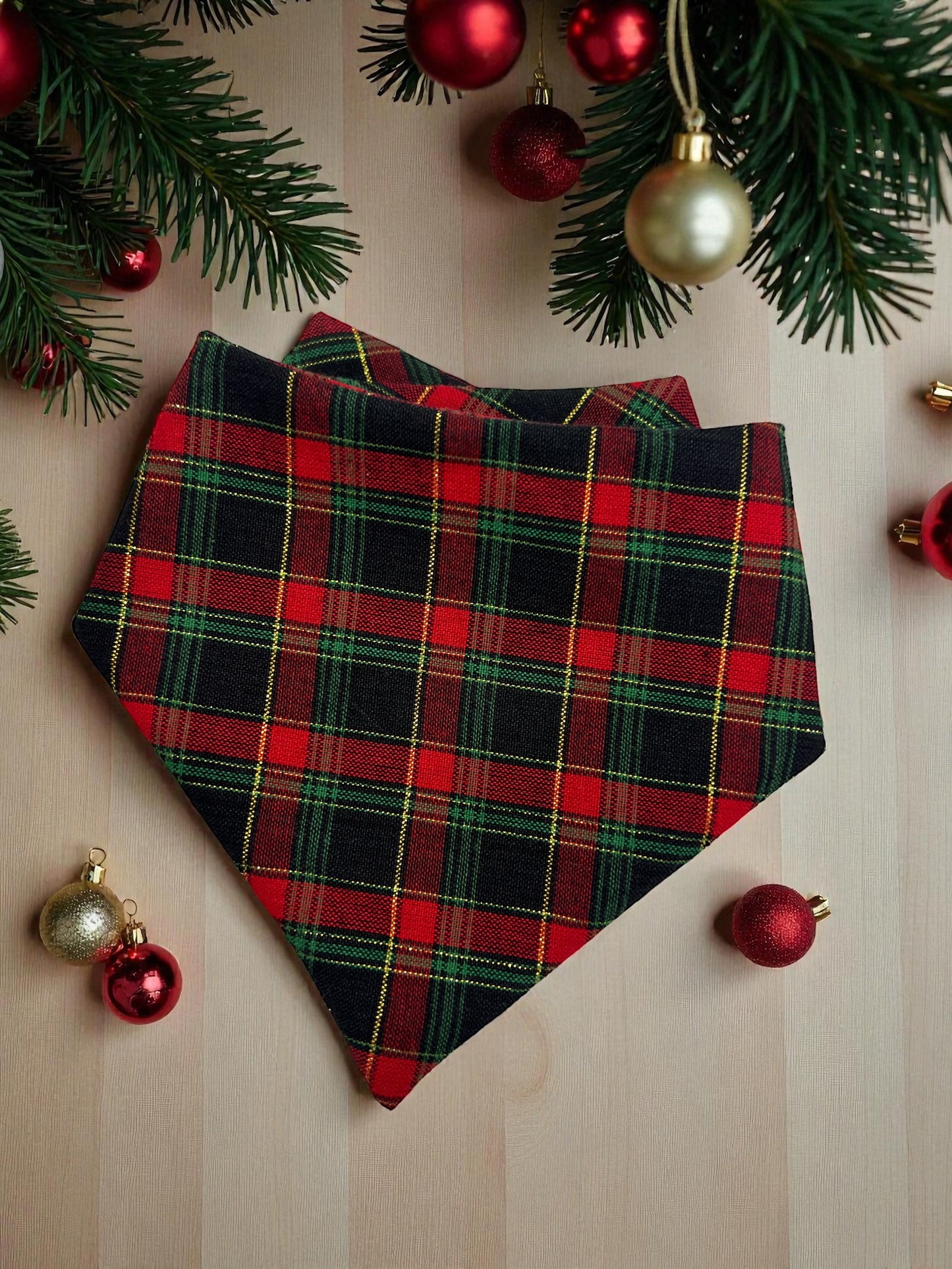 Plaid & Merry Bandana | Wrapped in Boulevard Collection