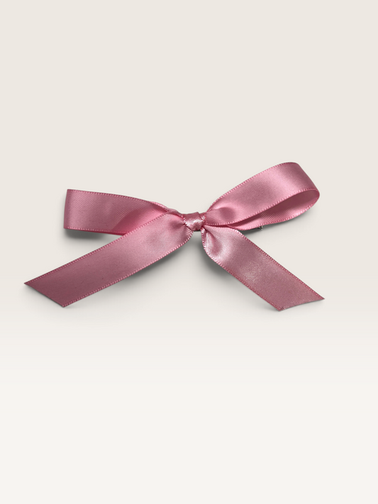 Pink Ribbon Clip-On Bow