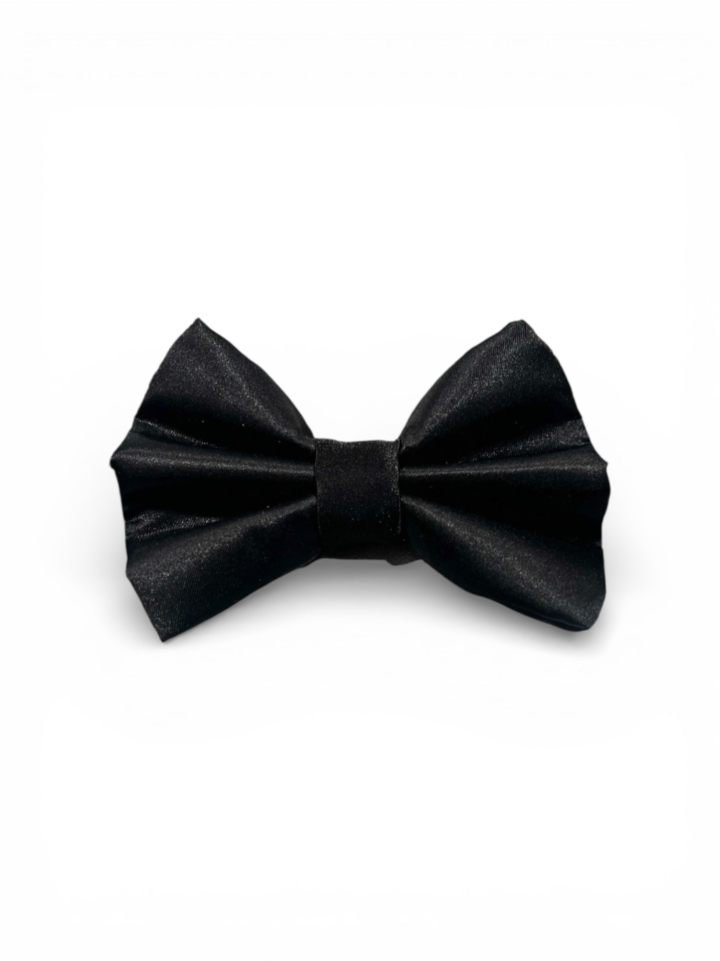 Black Satin Sailor Bowtie | Slip- On Bowtie