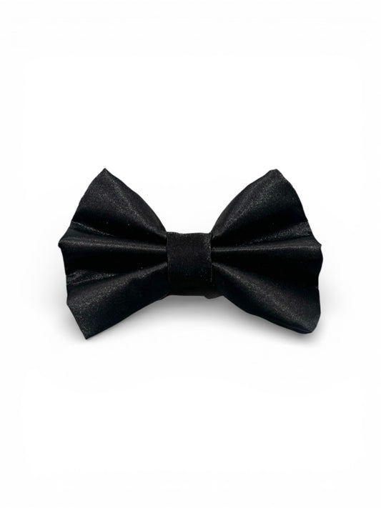 Black Satin Sailor Bowtie | Slip- On Bowtie