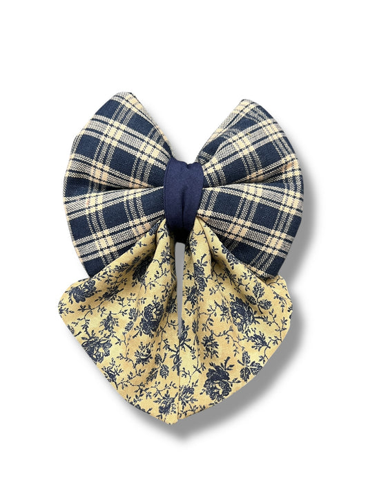Vintage Plaid Sailor Bowtie | Petals On The Boulevard ✿