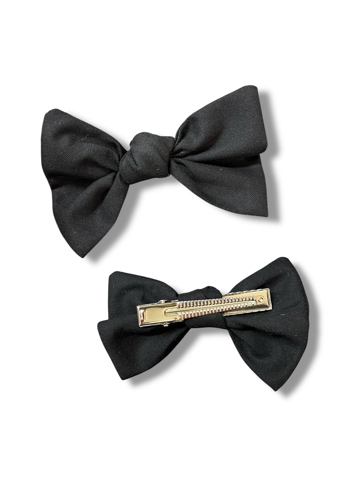 Black Knotted Clip-On Bow | Pet Accessories