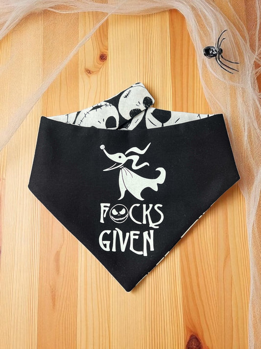 Zero Fucks Given Reversible Bandana (Glow In The Dark)  | Boolevard After Dark Collection 👻